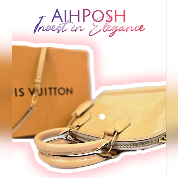 Louis Vuitton Alma BB in Yellow Vernis (DC:FL3105) (Comes with Dustbag - NO BOX) - Picture 4 of 10